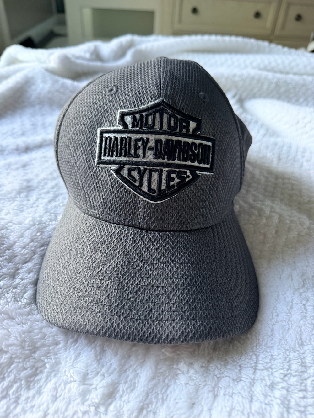 Harley-Davidson Gray Embroidered Shield Cap